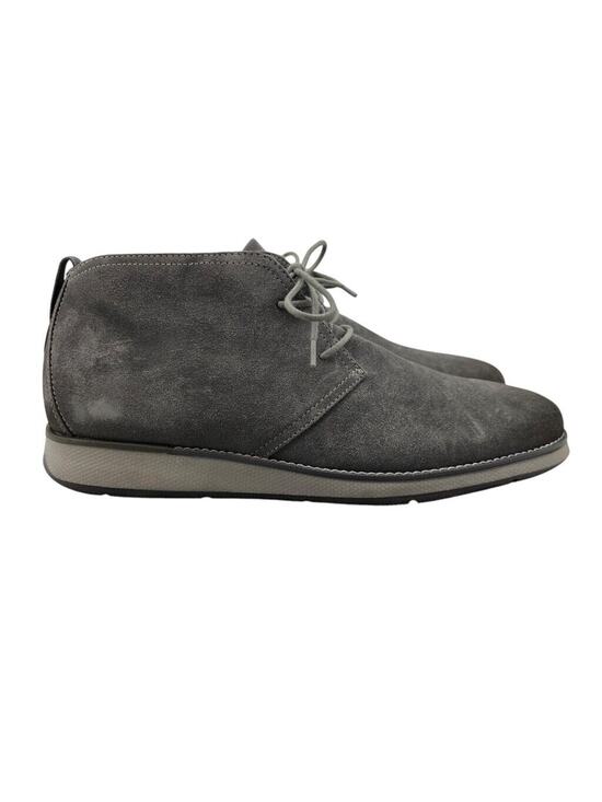 Johnnie O Mens 10 Boots Grey Suede The Chill Chukka 2.0 Shoes Lace Up Ankle main image 7